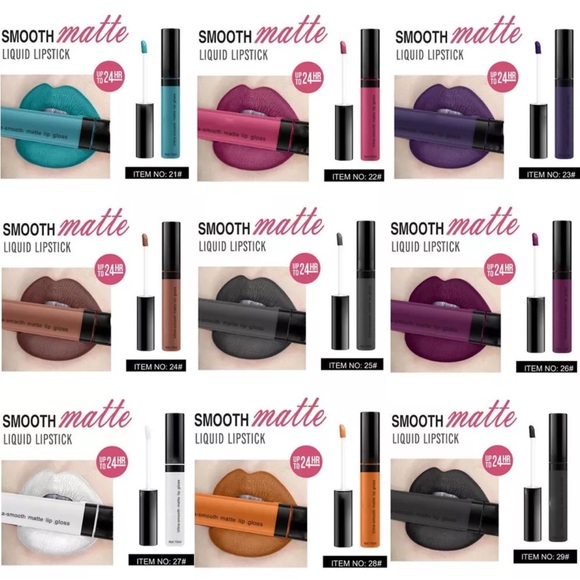 Long Lasting Waterproof Lipstick Liquid Gloss Cosmetic 2ML - Picture 2 of 8